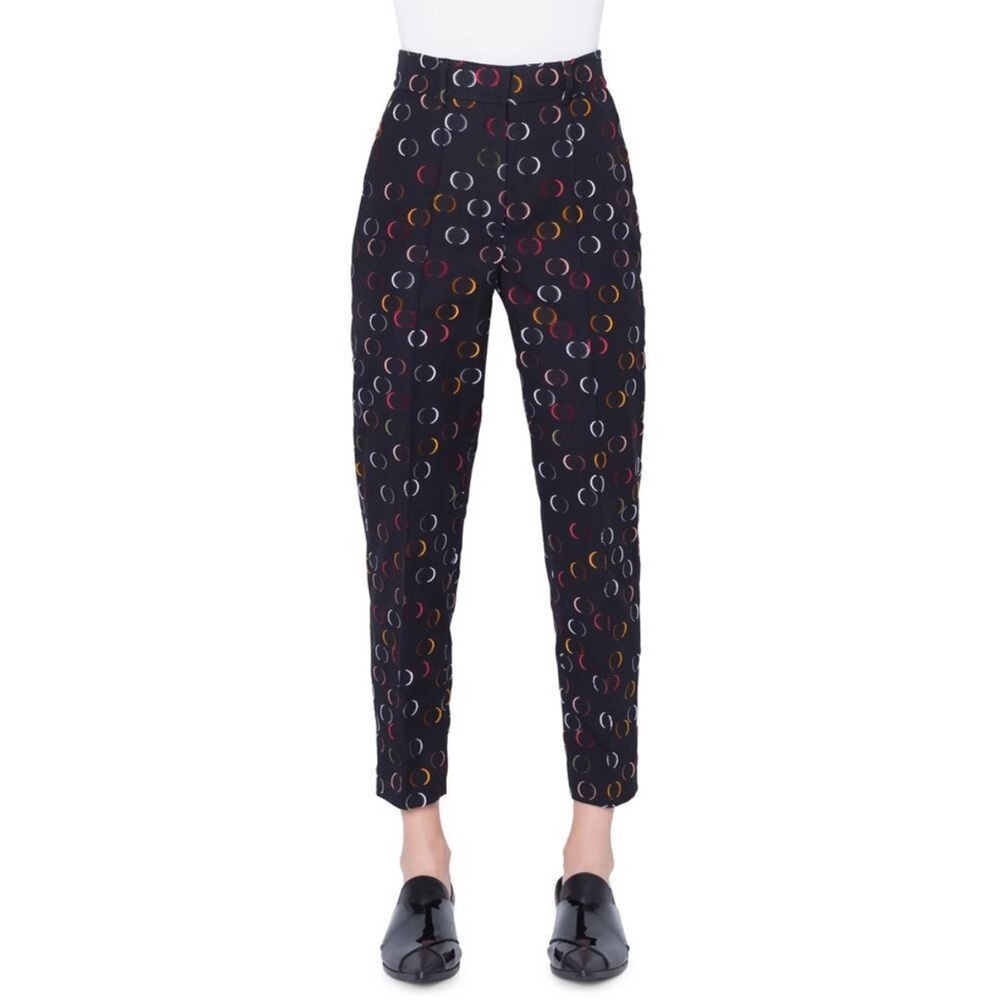 Akris Punto Ferry Circle Jacquard Pant Size US 10